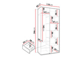 Garderobeskab Hartford 540