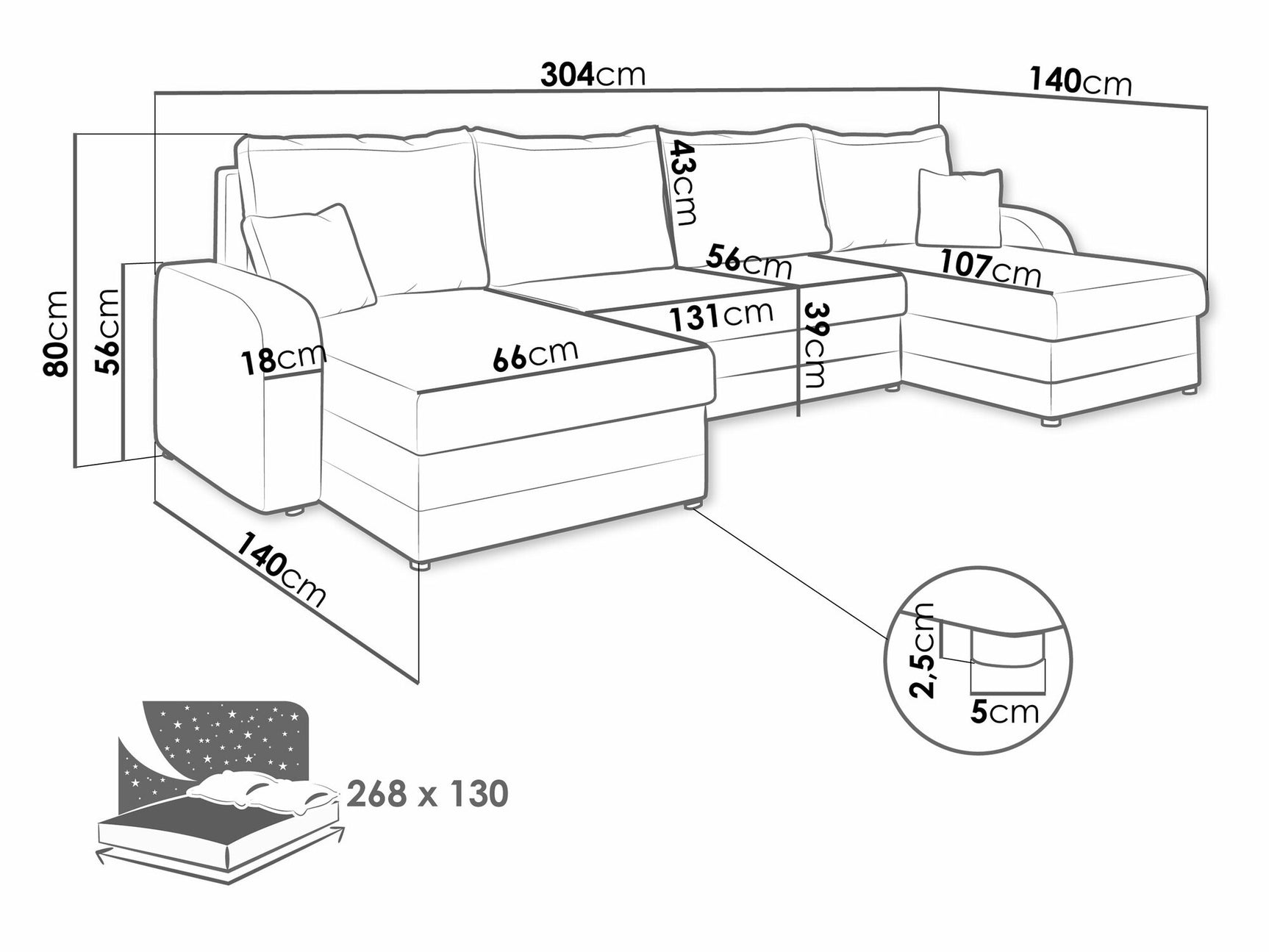 Hjørnesofa Comfivo 233 4216732