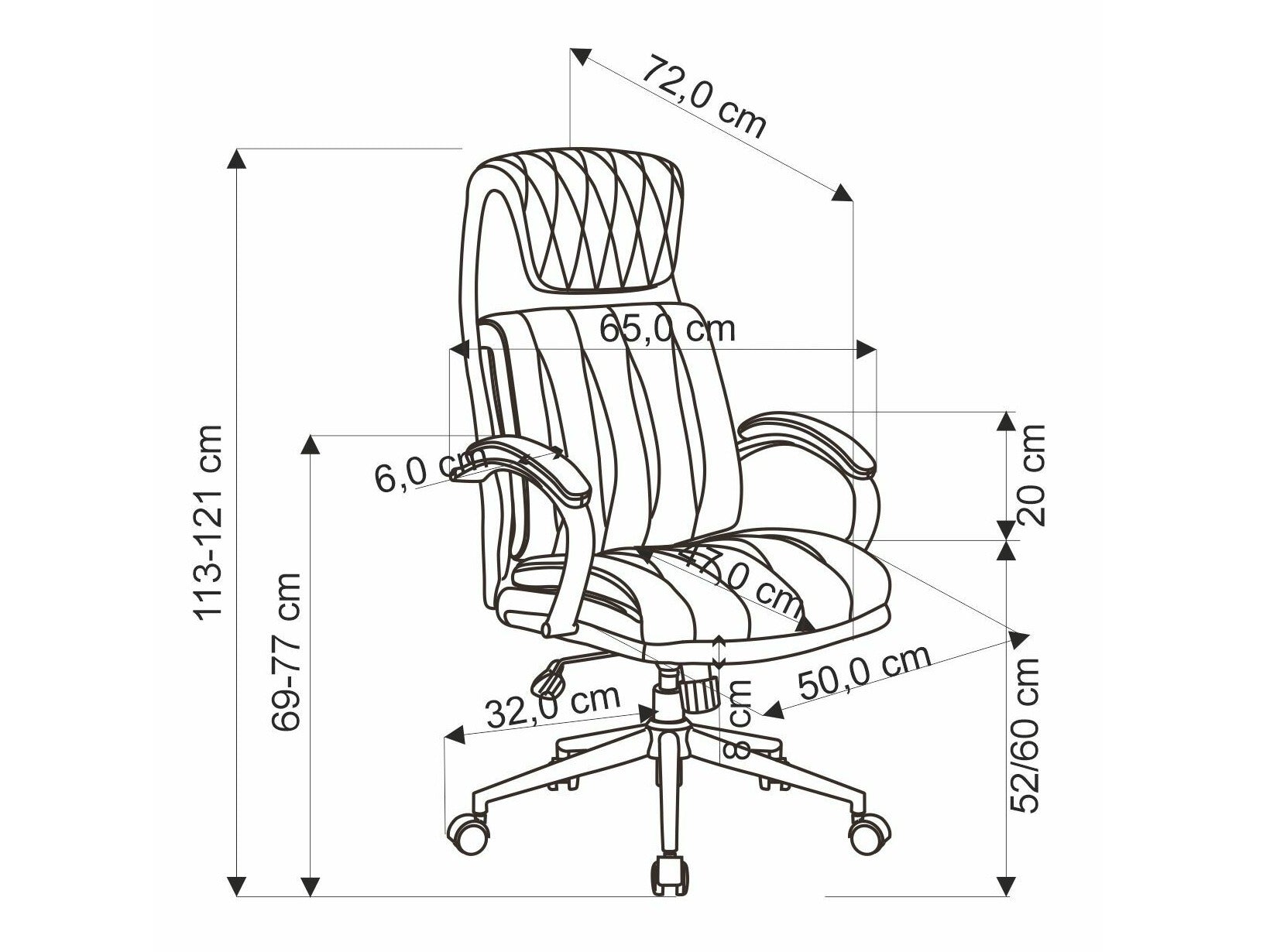 Kontorstol Houston 1606 4234338