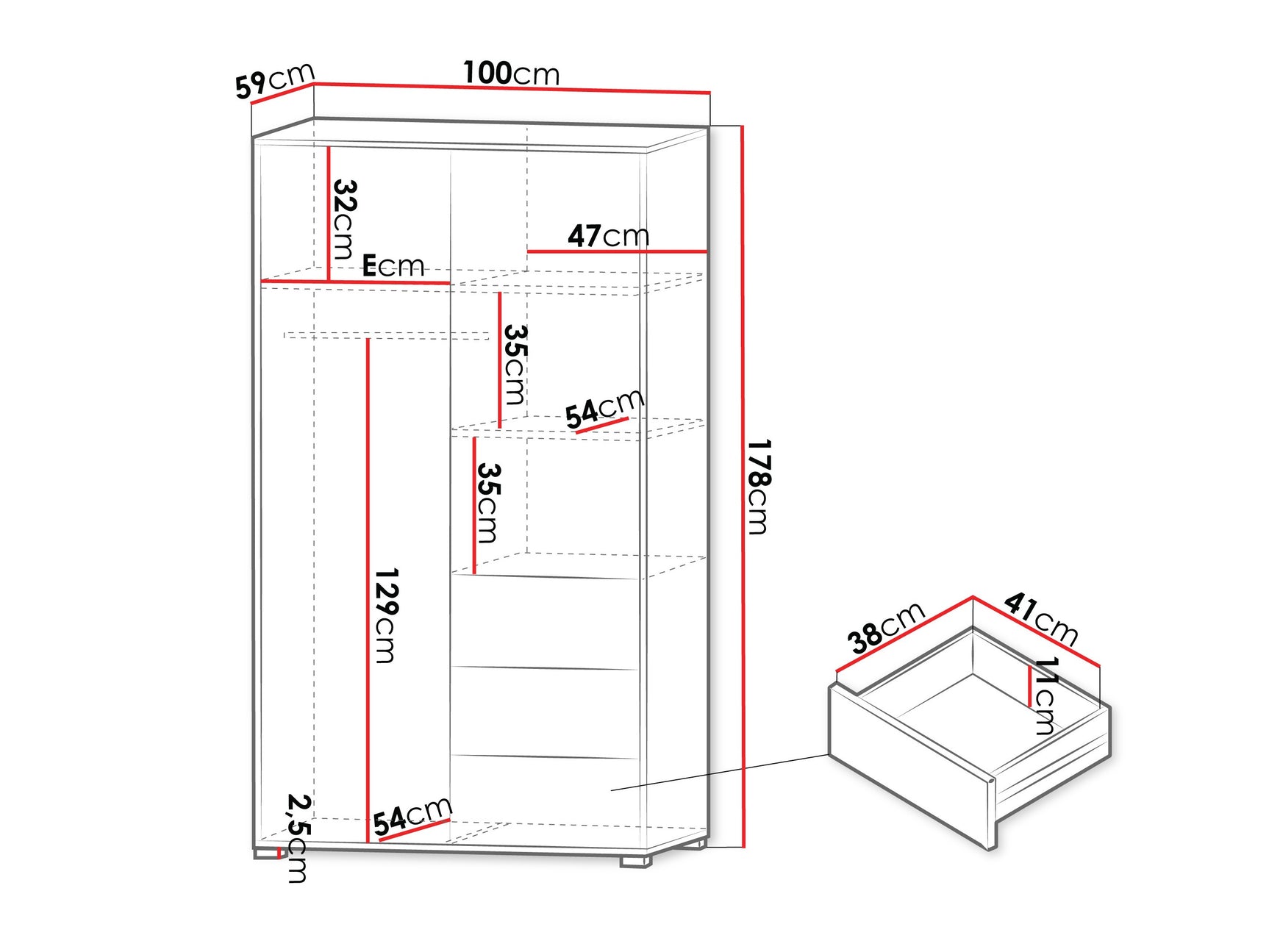 Garderobeskab Comfivo Fersoe 112 4241731