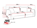 Sovesofa Kingman 100