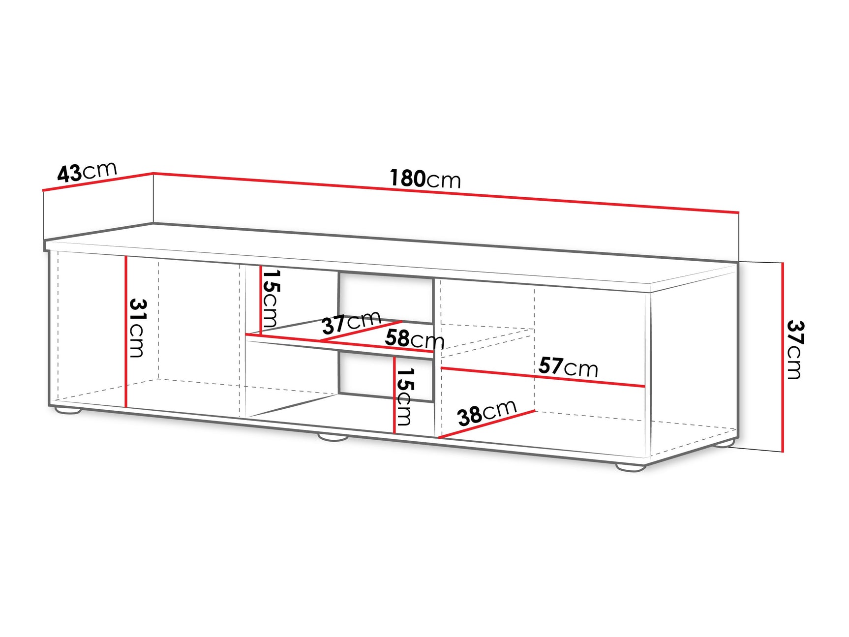 TV-bord Tornola 101