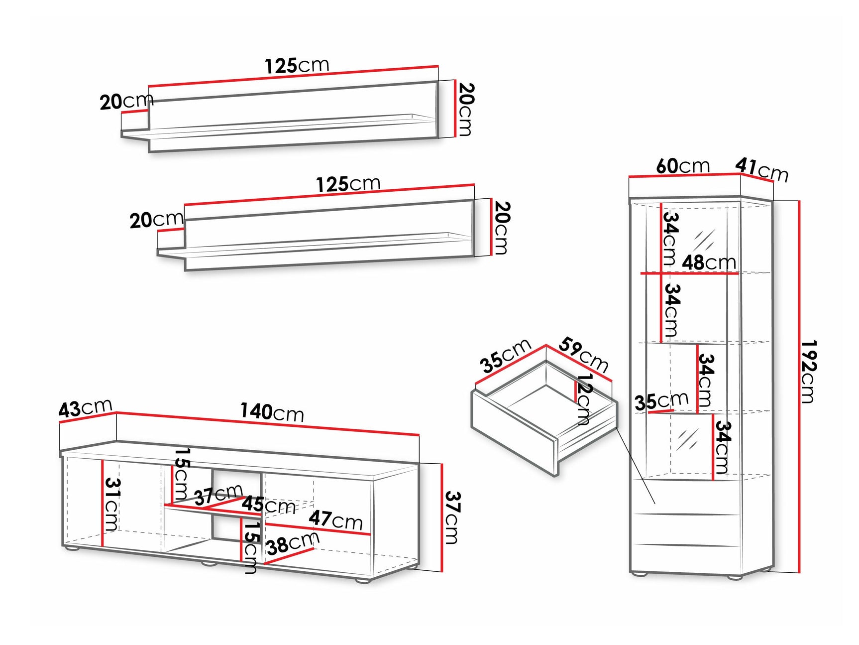 Stuemøbler-sæt Tornola 110 4248514