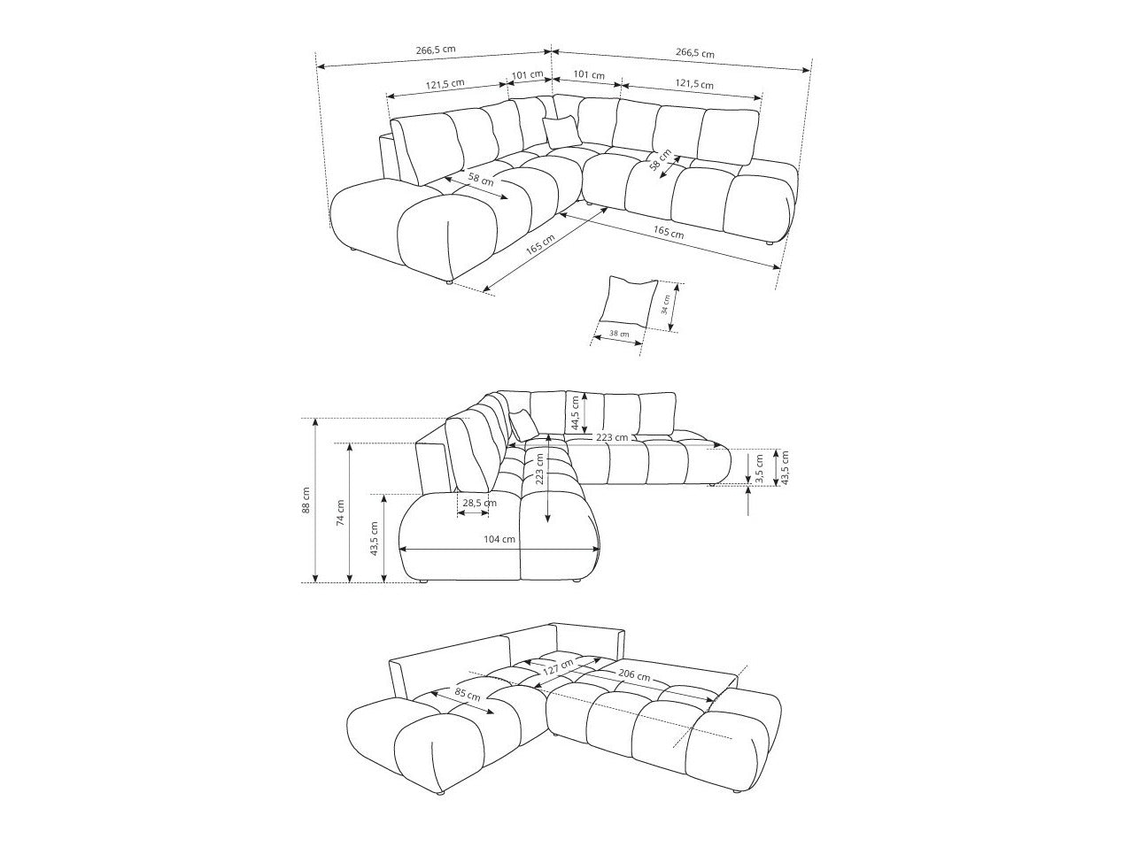 Hjørnesofa Kingston 197