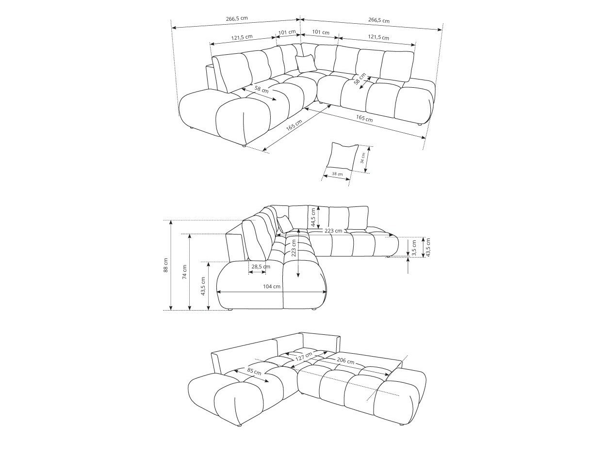Hjørnesofa Kingston 197