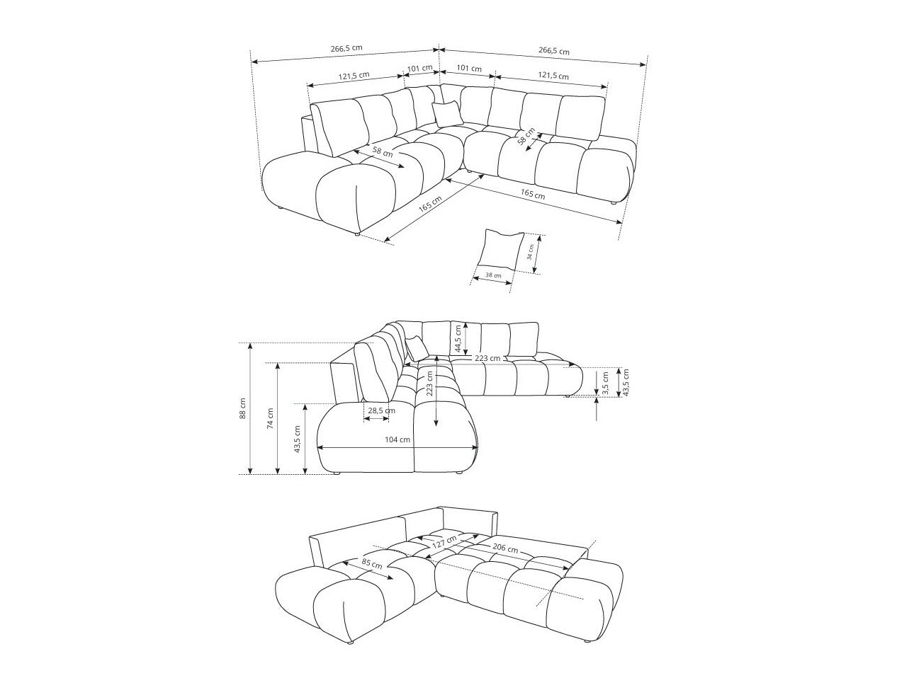 Hjørnesofa Kingston 197