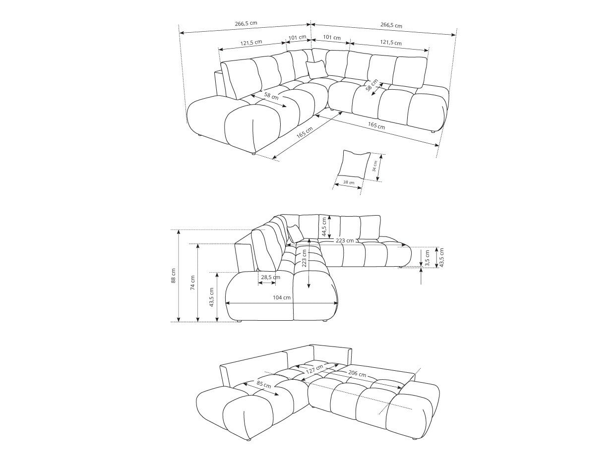 Hjørnesofa Kingston 197
