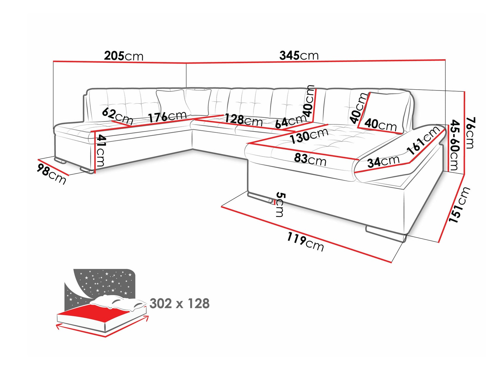 Hjørnesofa Comfivo 149 4265708