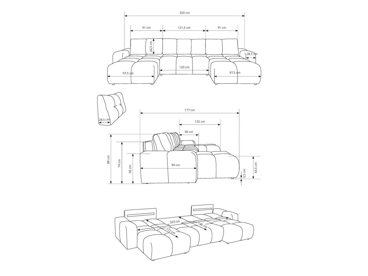 Hjørnesofa Kingston 198