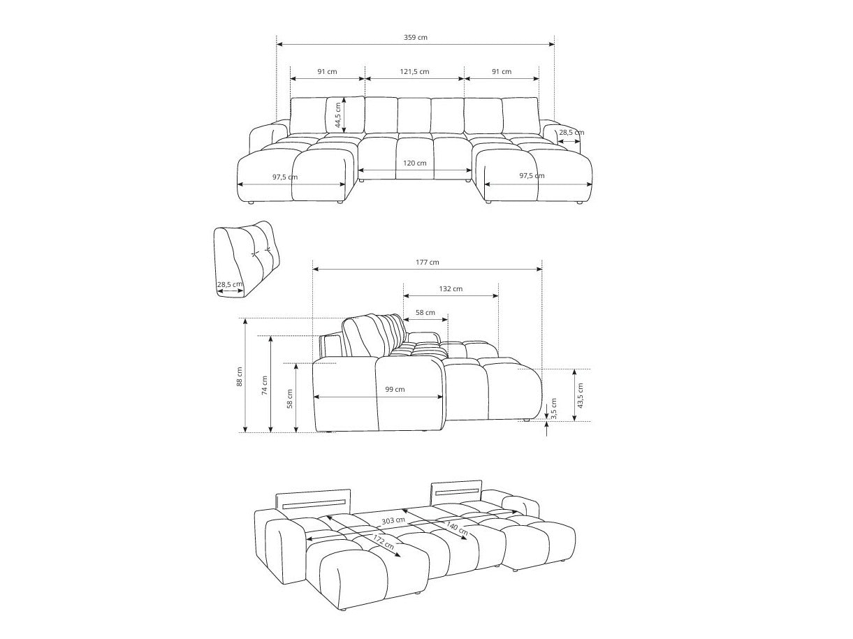 Hjørnesofa Kingston 198