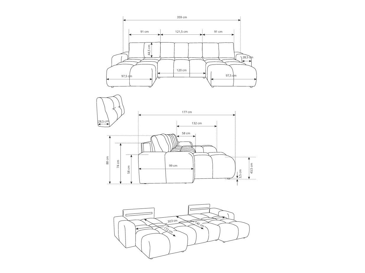 Hjørnesofa Kingston 198
