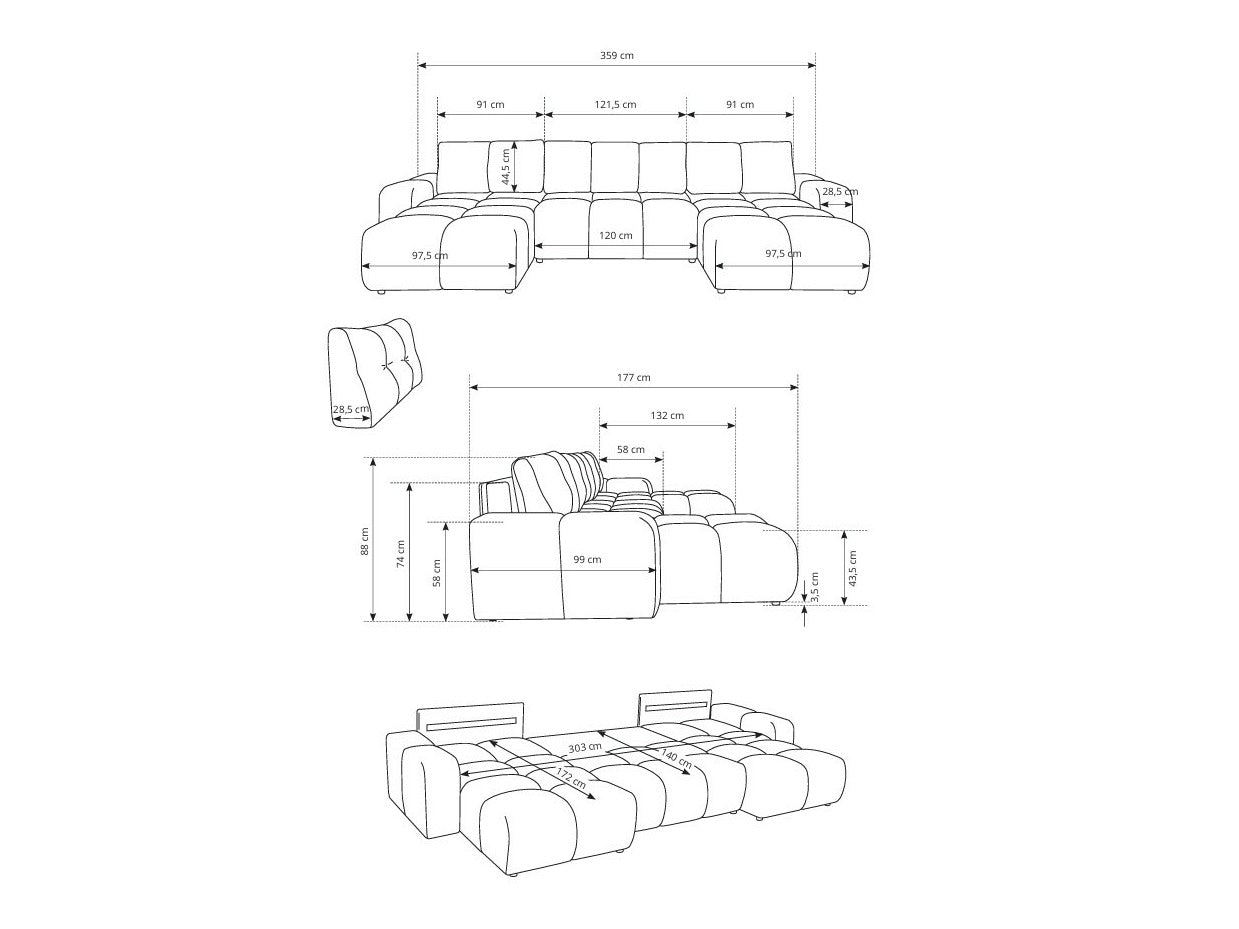 Hjørnesofa Kingston 198