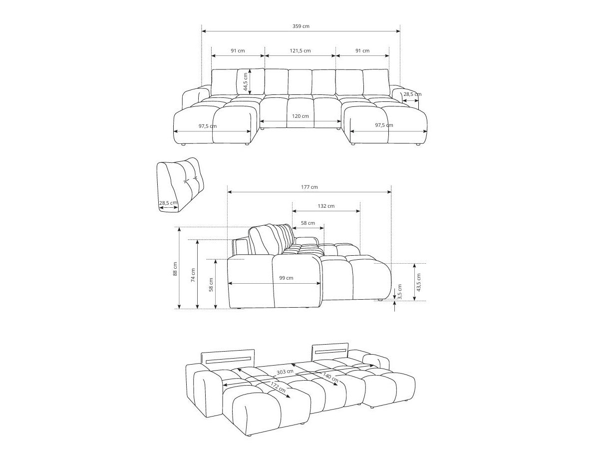 Hjørnesofa Kingston 198