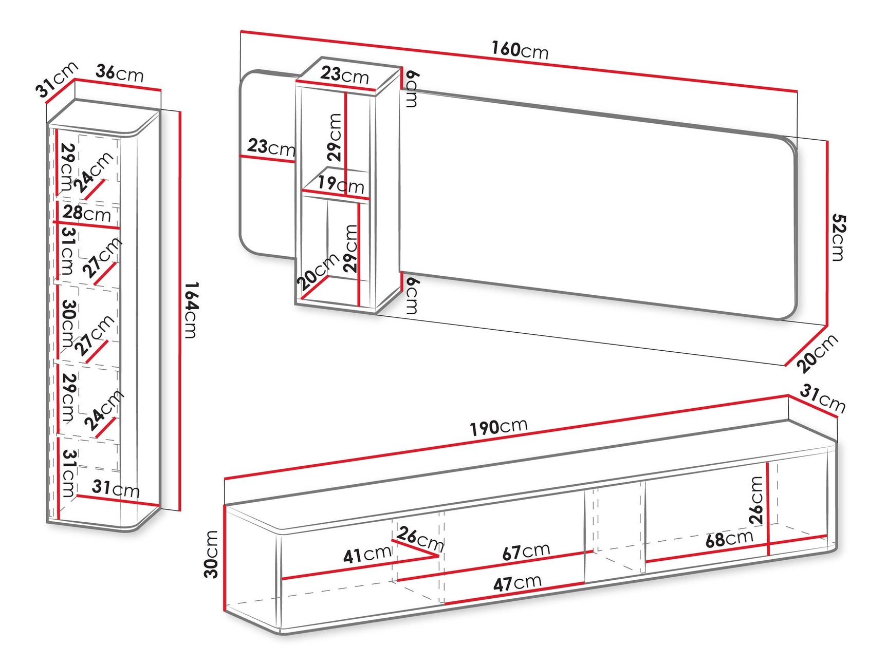 Stuemøbler-sæt Dormele 107