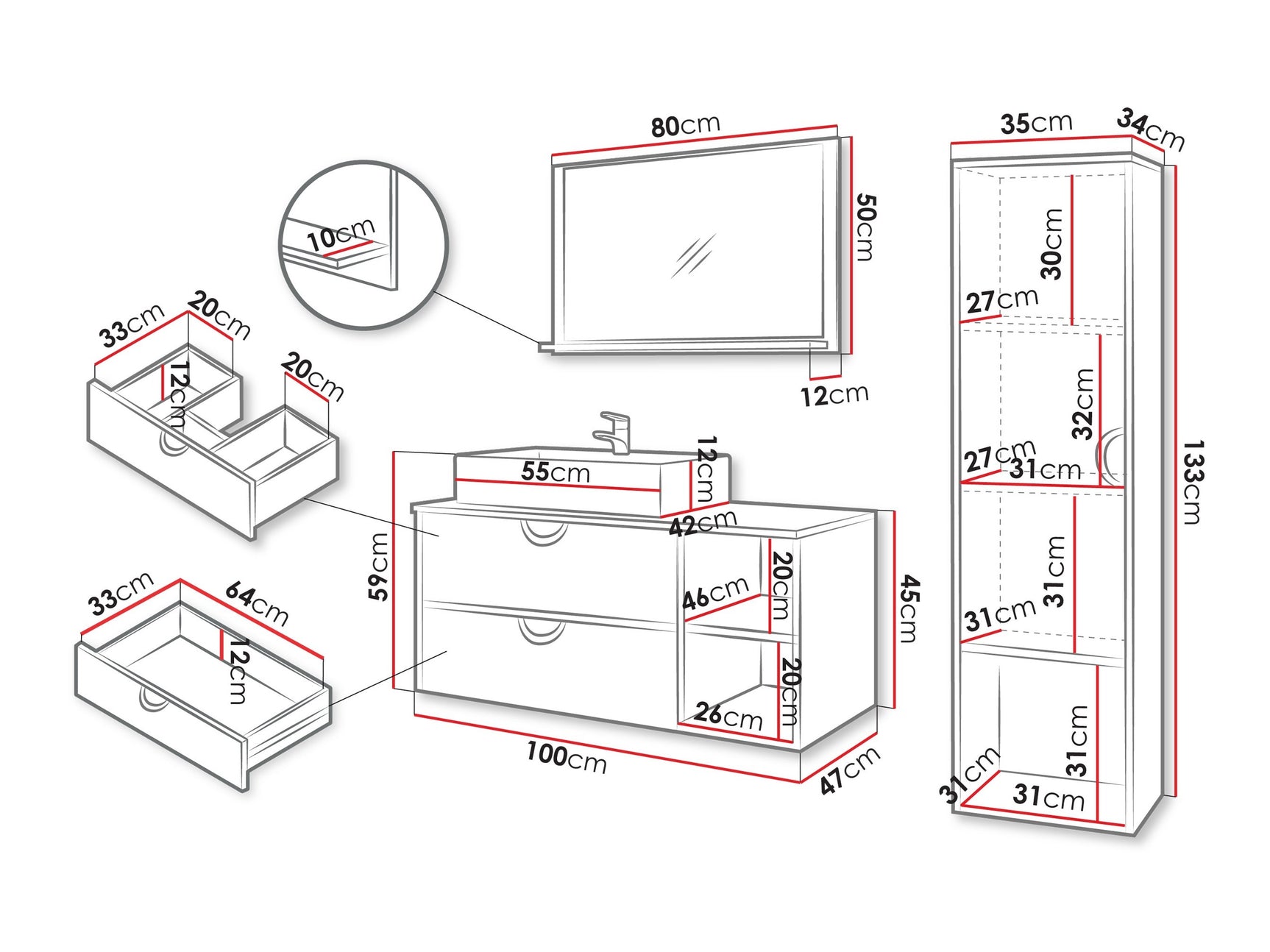 Badeværelses-sæt Providence 196