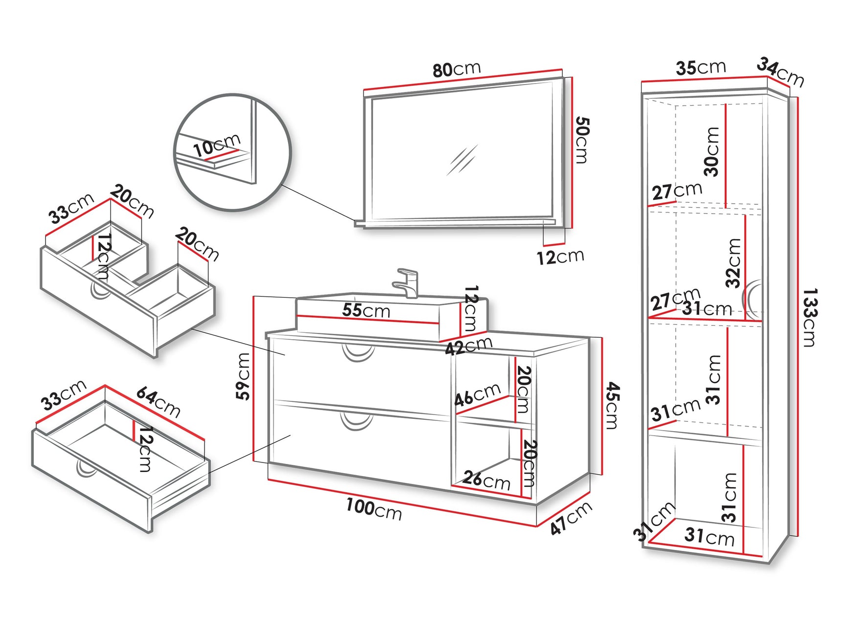Badeværelses-sæt Providence 196