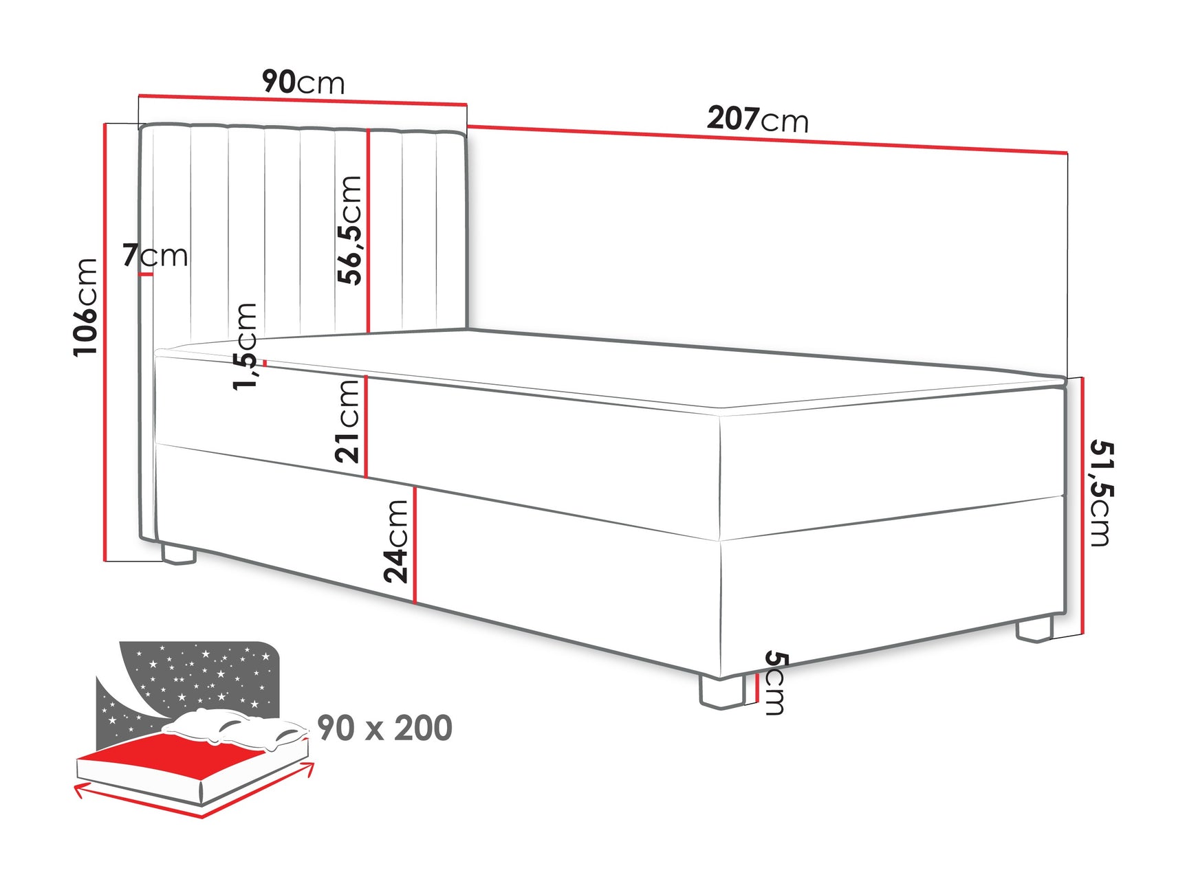 Kontinentalseng Sanford 108 4277194
