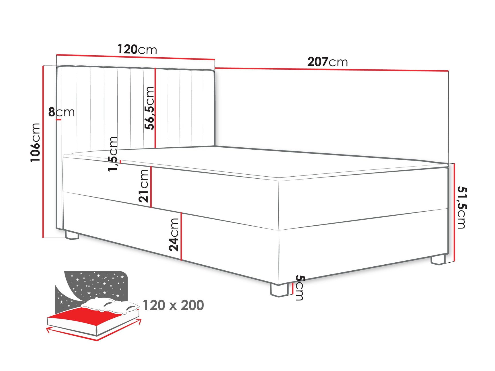 Kontinentalseng Sanford 108 4277207