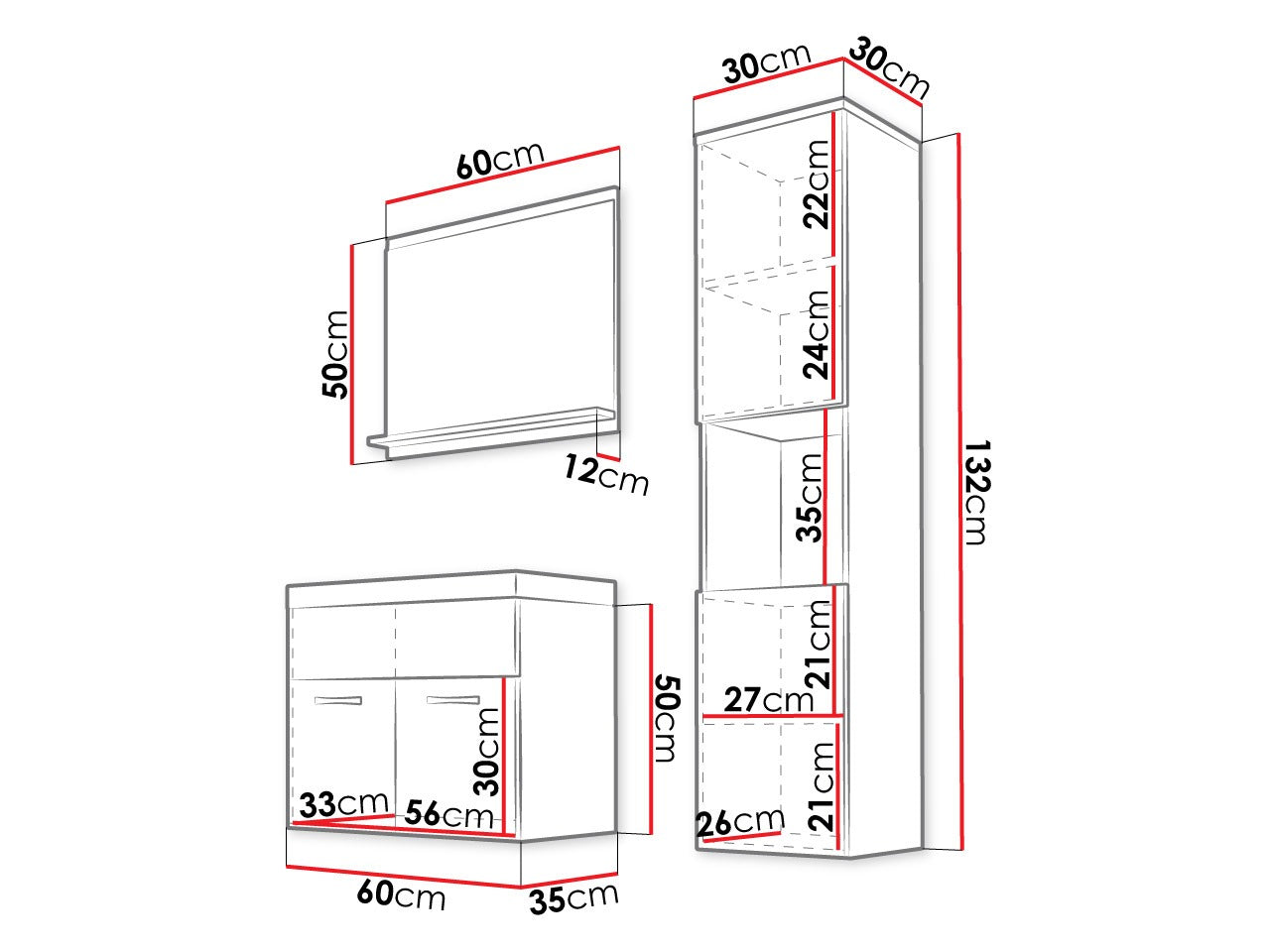 Badeværelses-sæt Sarasota 122