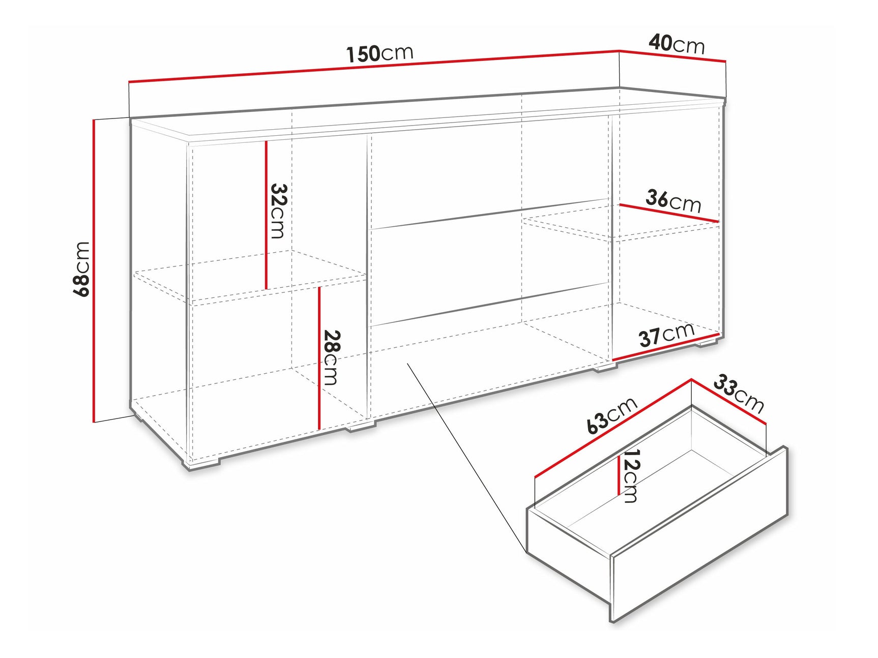 Kommode Sarasota 142 4284032