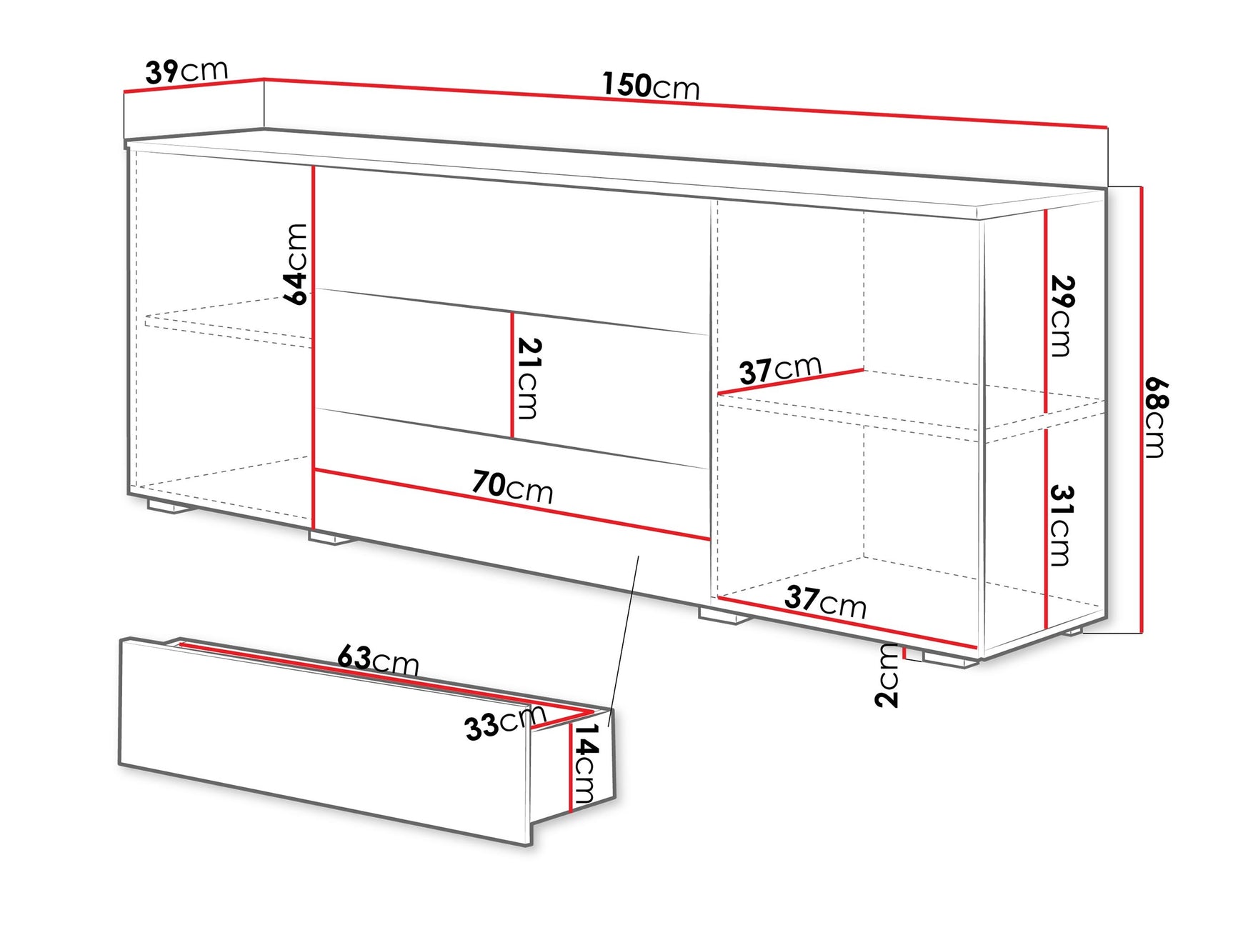 Kommode Sarasota 129