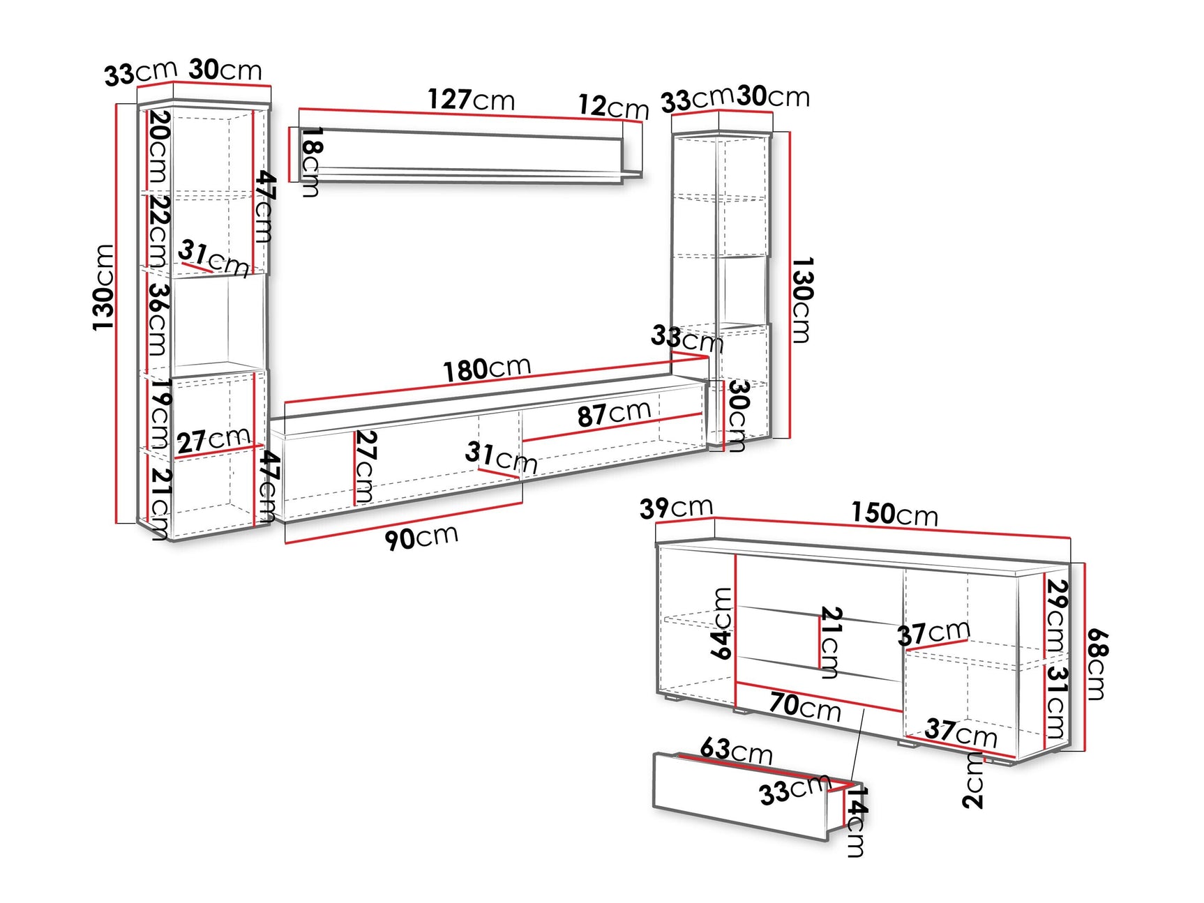 Stuemøblersæt Sarasota 133