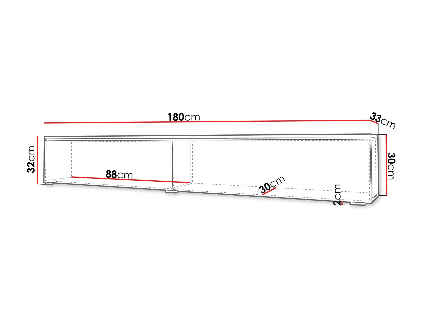 TV-bord Sarasota 121