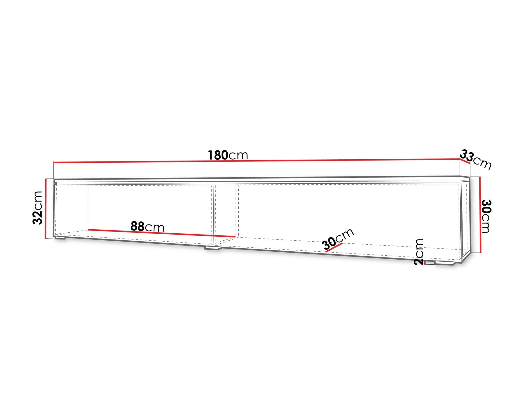TV-bord Sarasota 121