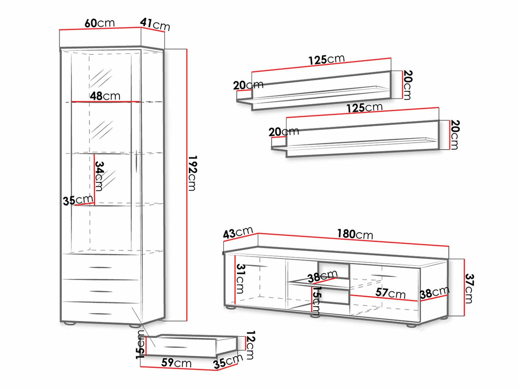 Stuemøbler-sæt Tornola 107 4286405