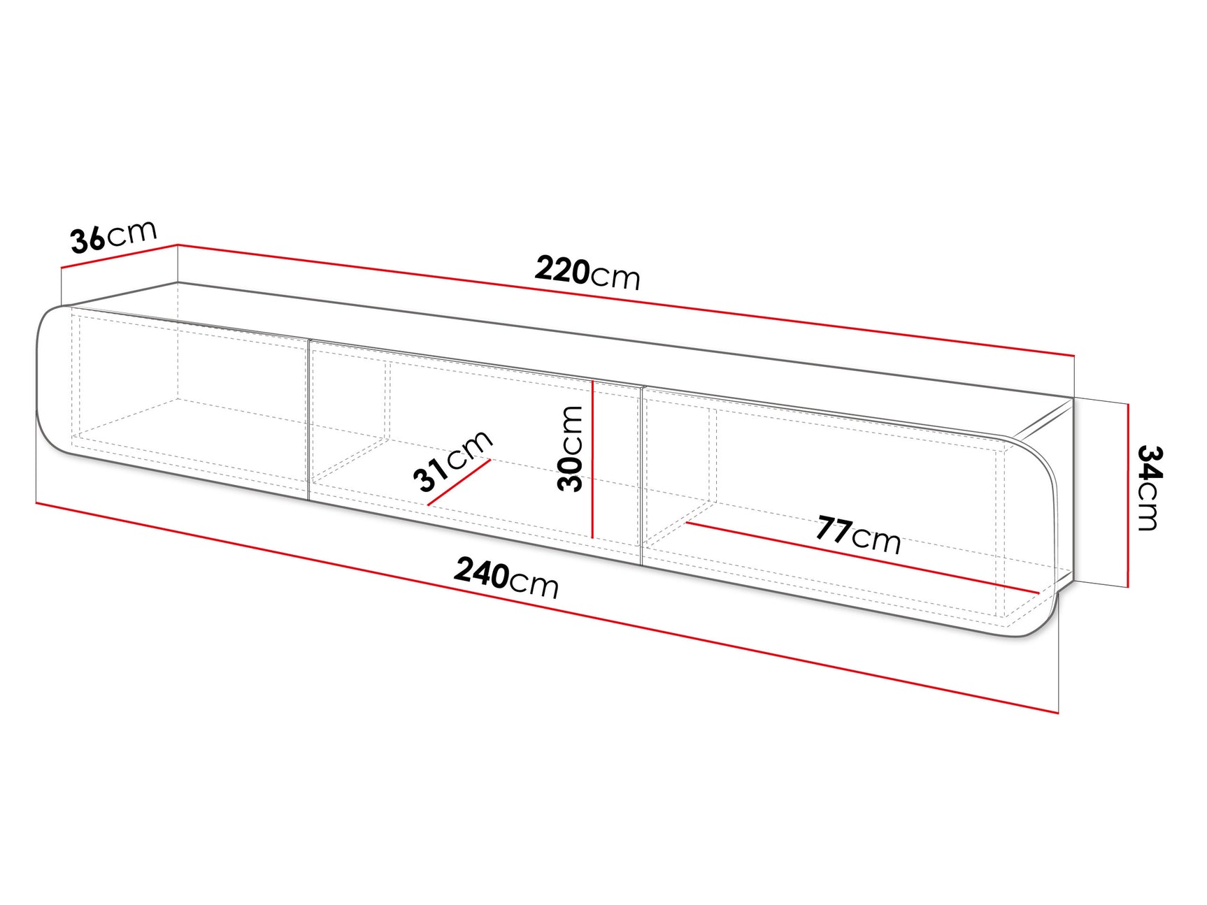 TV-bord Kingston 179 4288424
