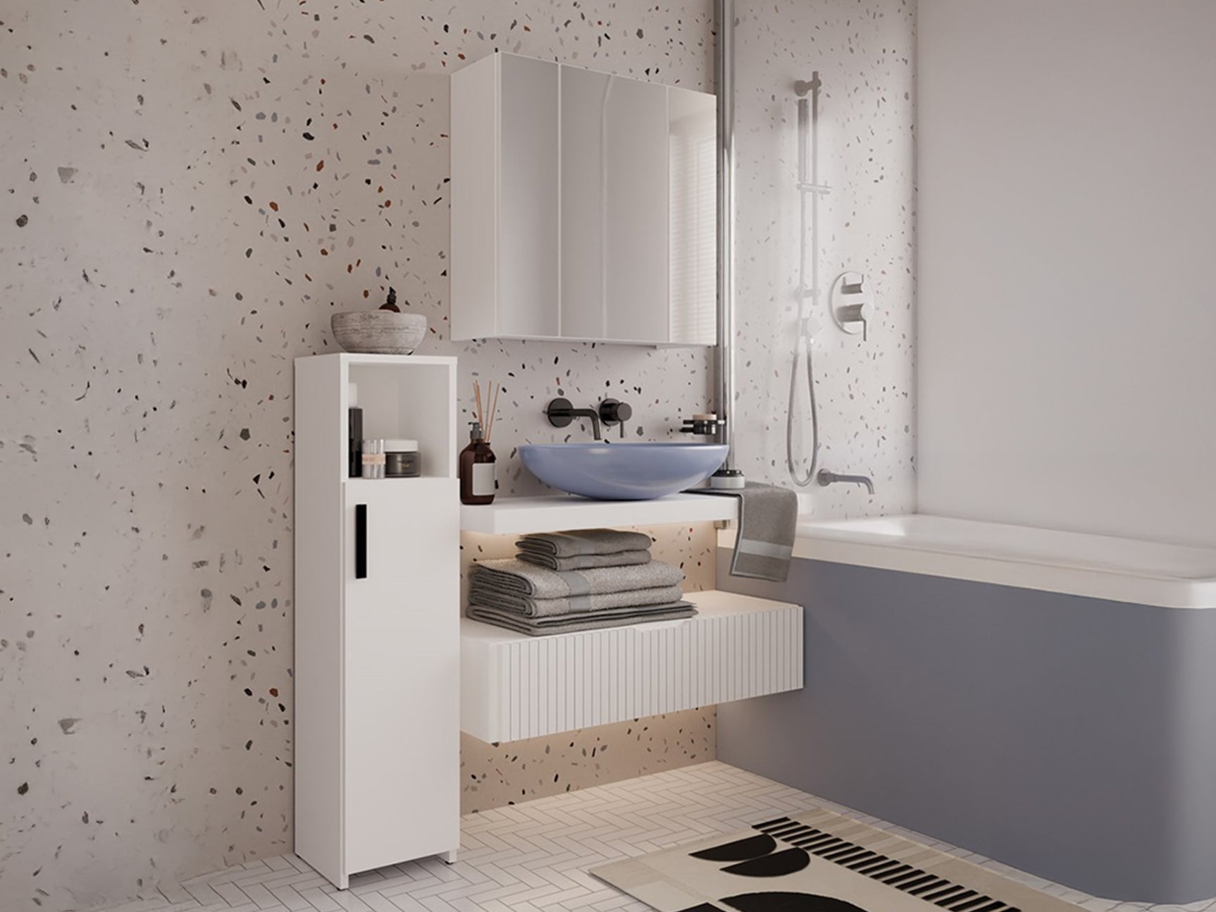 Stående badeværelsesskab Mandeville 344