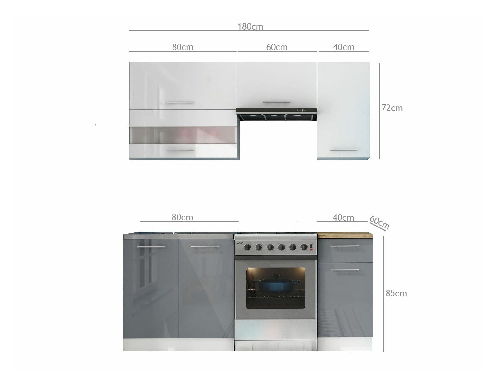 Modulopbygget køkkensæt Tiffa Mix 100 4328131