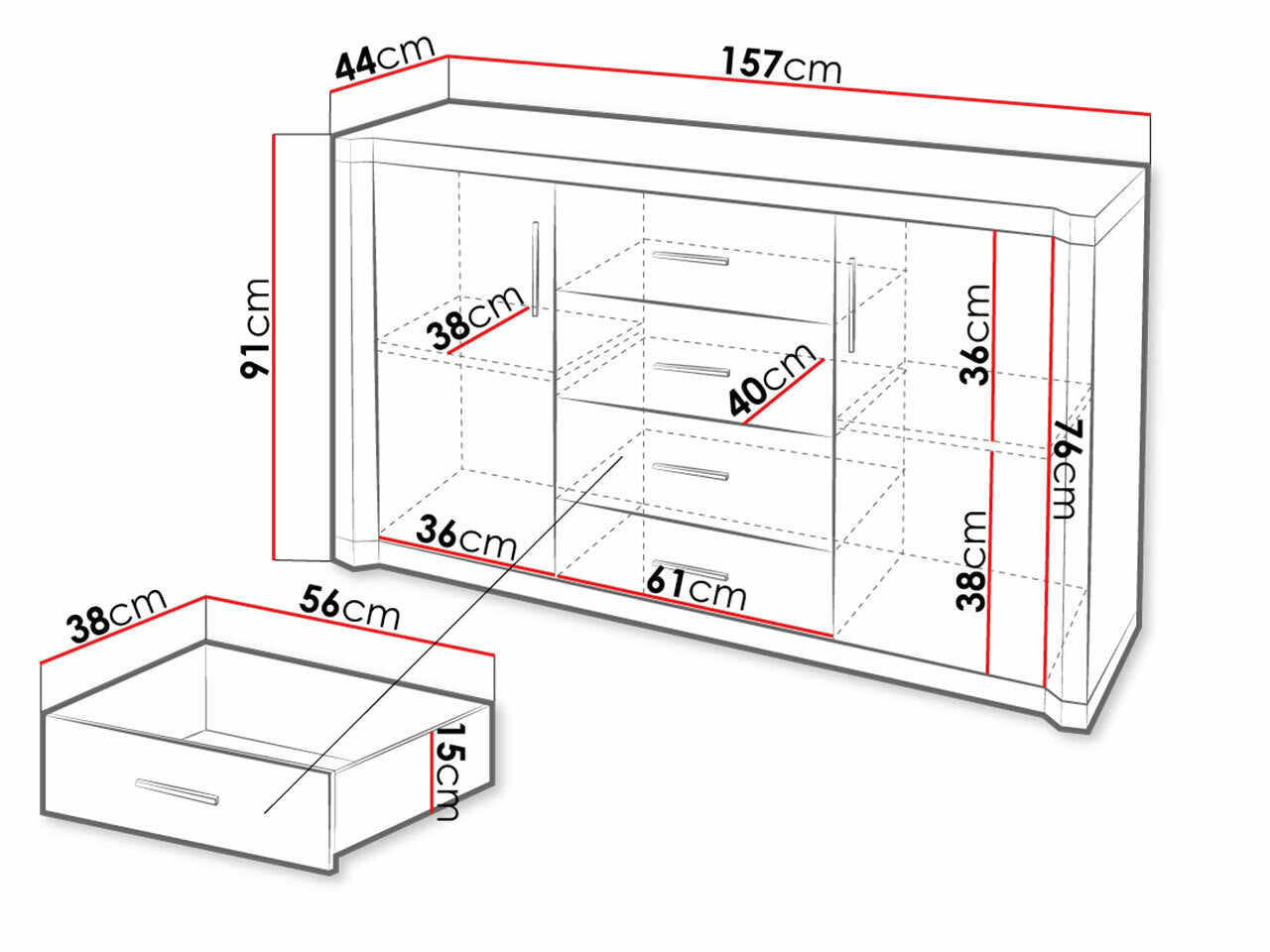 Kommode Lorelie 100 4331393