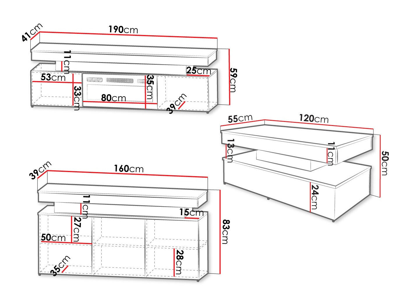 Stuemøbelsæt Monfero 106 4333742