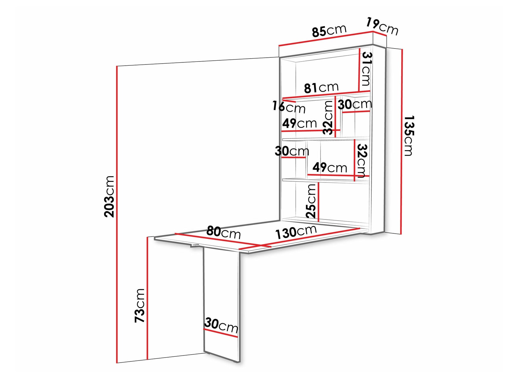 Klapbord Hartford 428 4338156