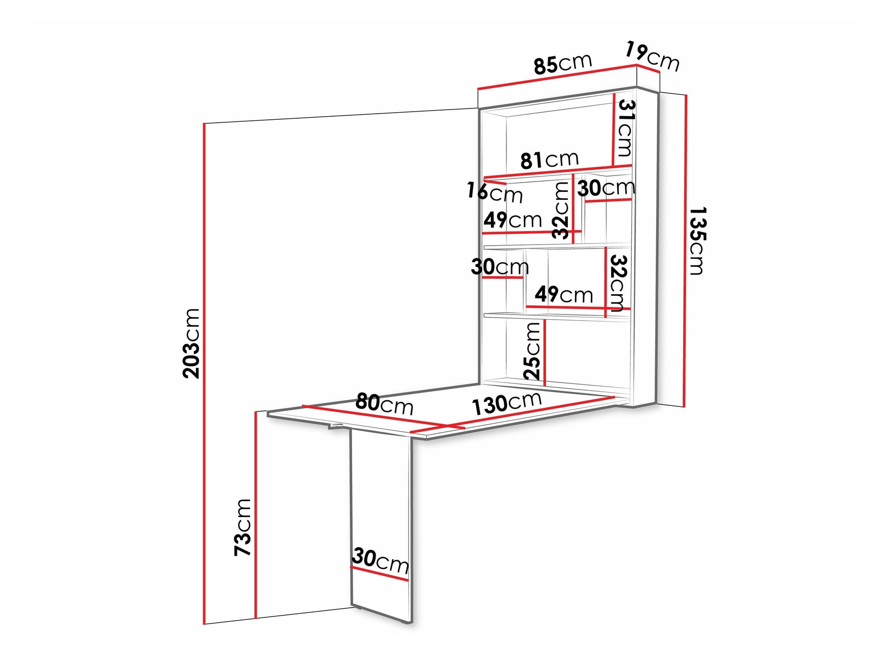Klapbord Hartford 428 4338158