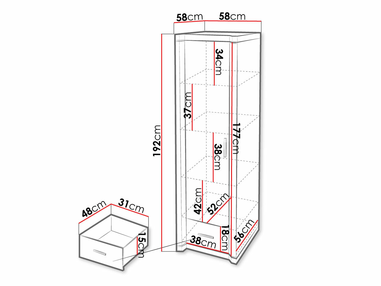 Garderobeskab Lorelie 117 4338340