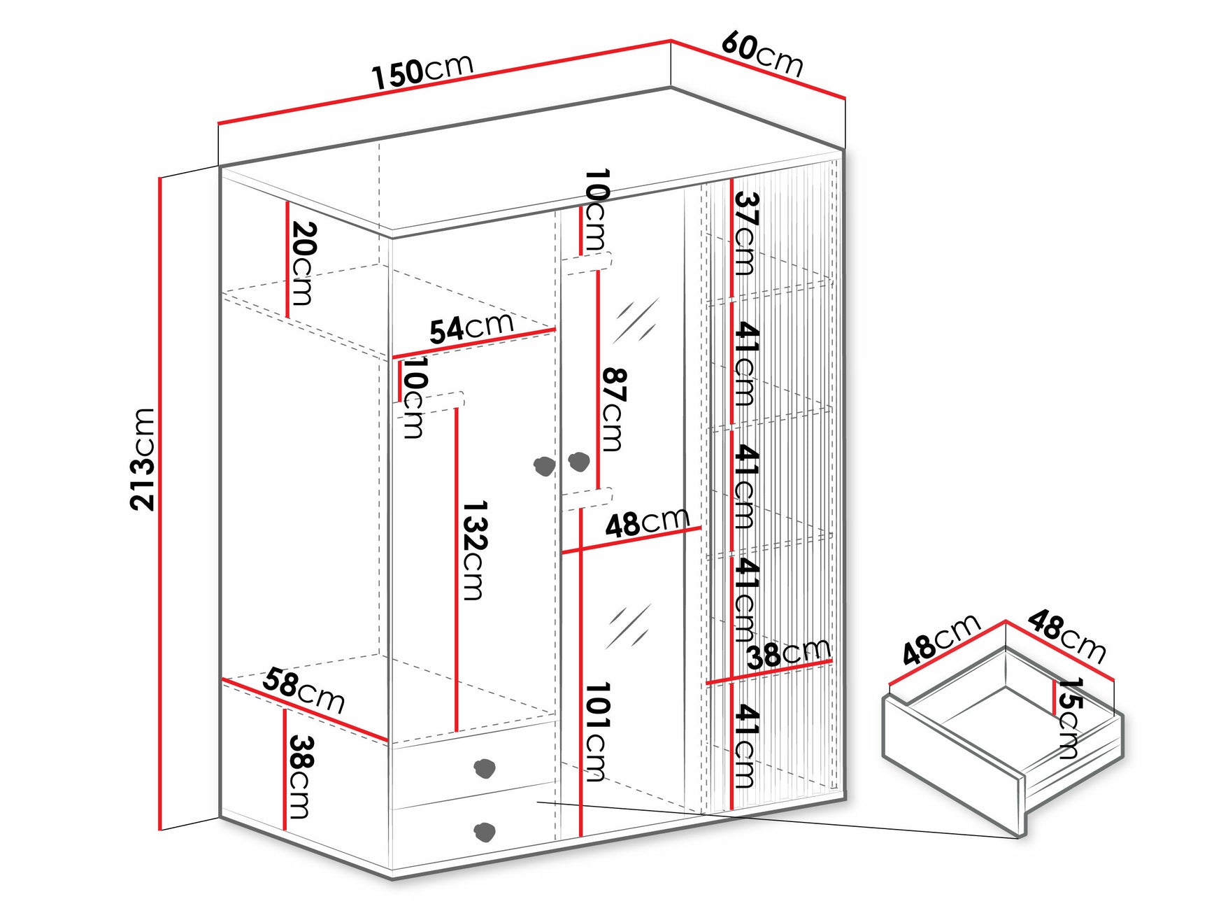Garderobeskab Venmava 115 4338514