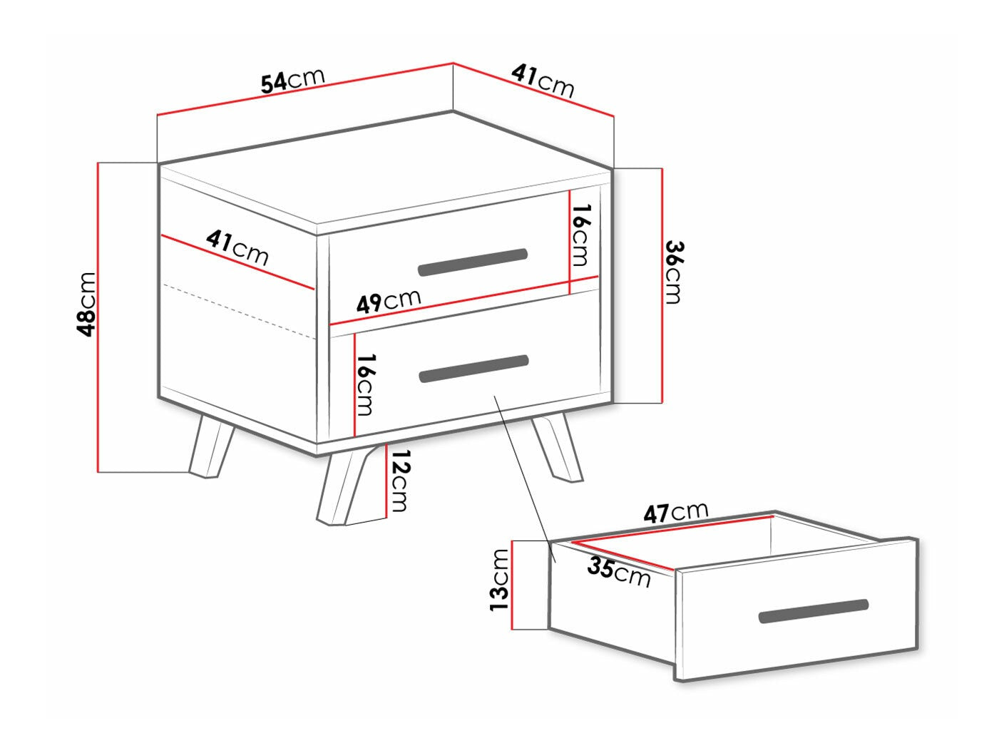 Sengebord Dortivu 159 4362333