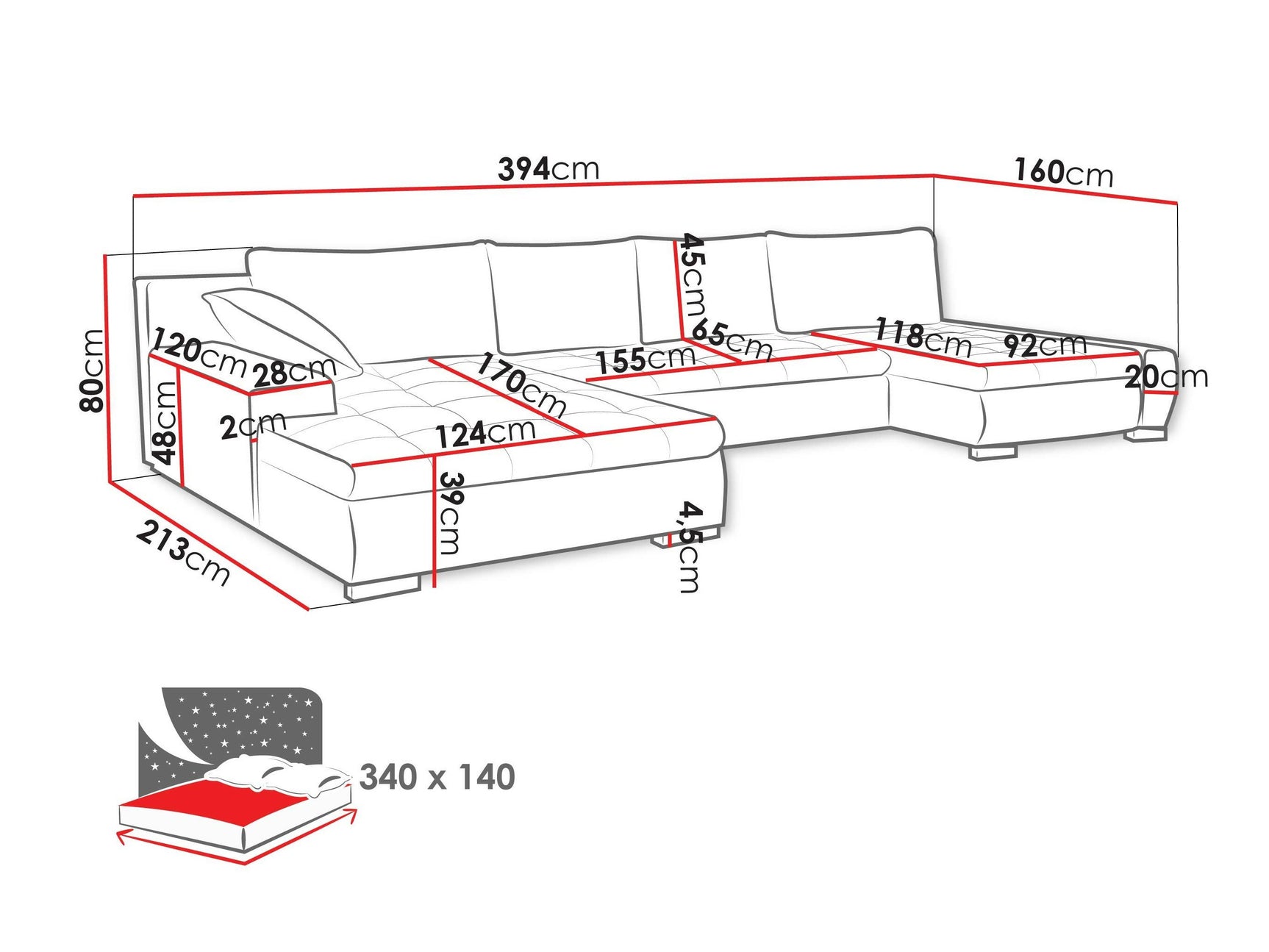 Hjørnesofa Comfivo 248 4372399
