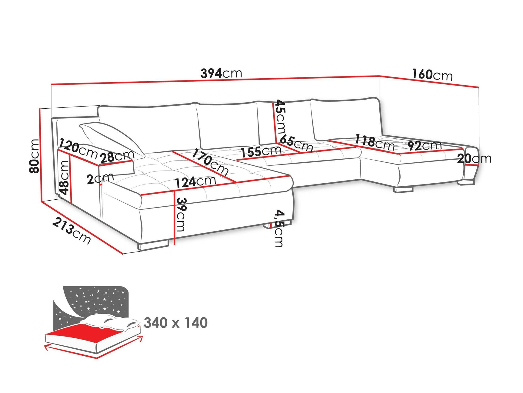 Hjørnesofa Comfivo 248 4372416