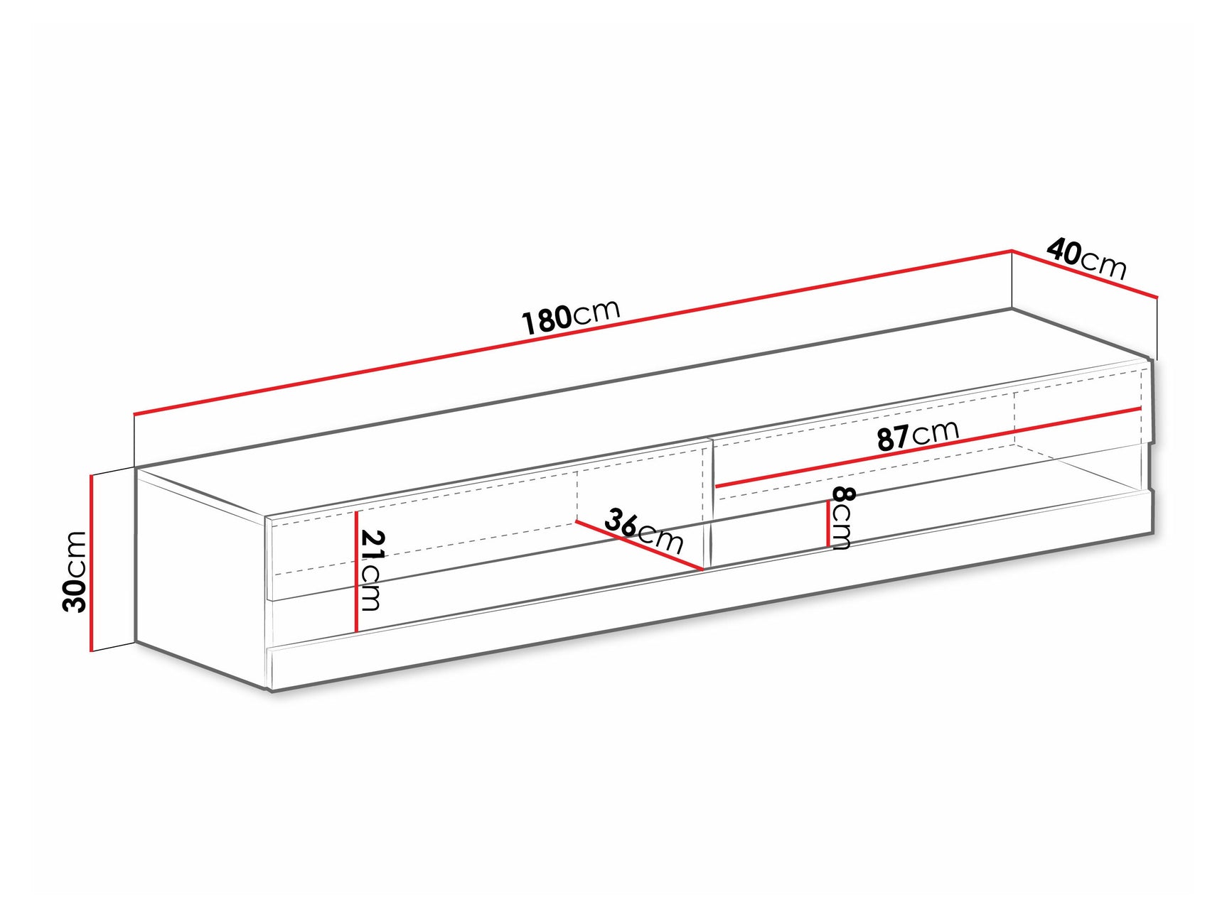 TV-bord Venenou 120 4374733