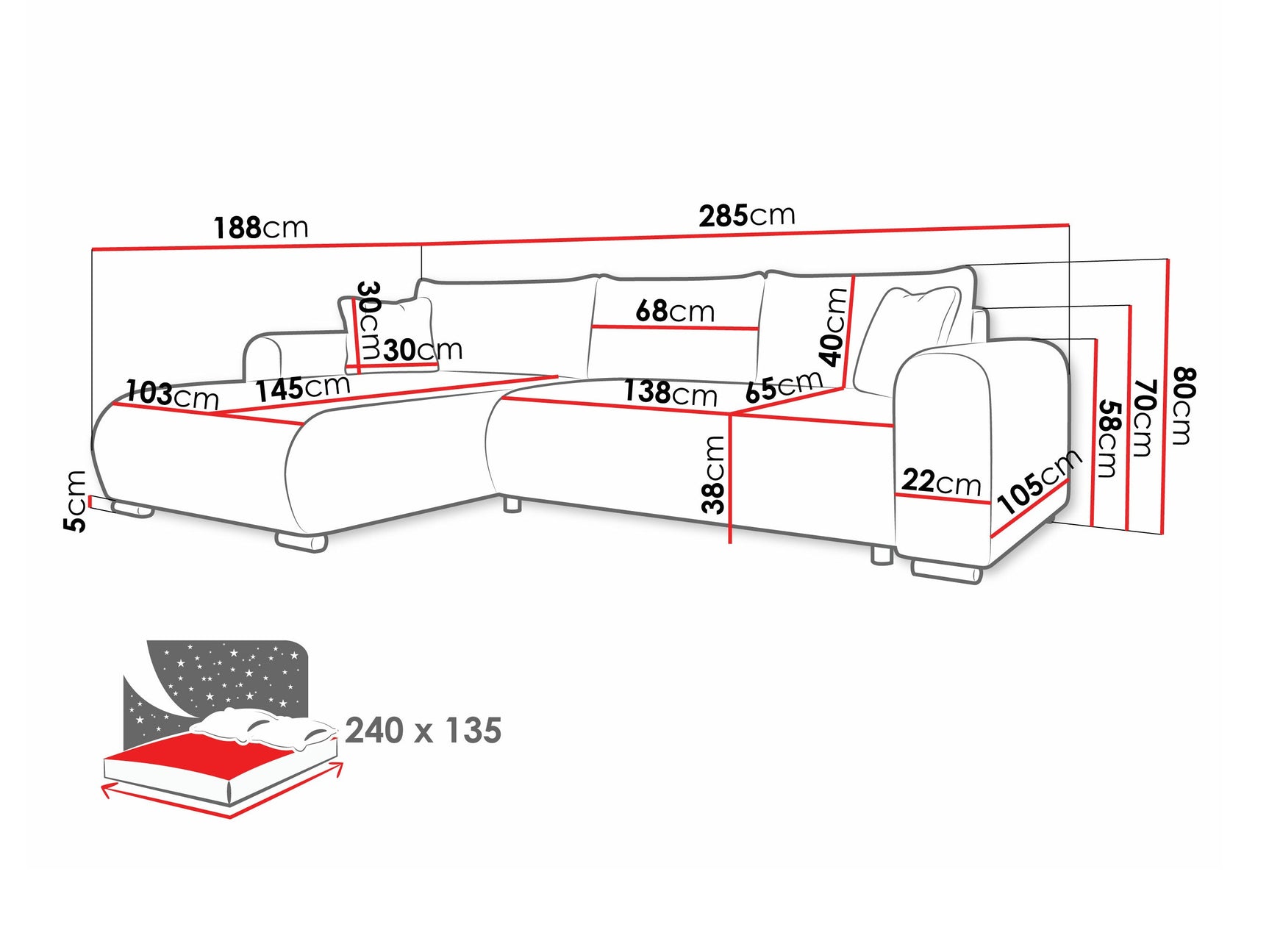 Hjørnesofa Comfivo 410 4376756