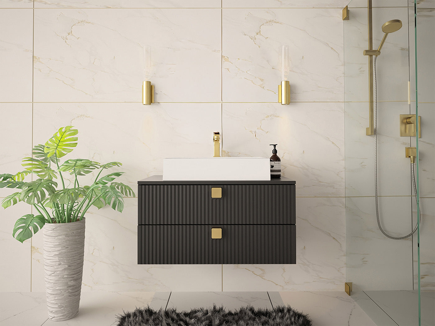 Vægbadeværelsesskab til håndvask Orlvera 102 4376925