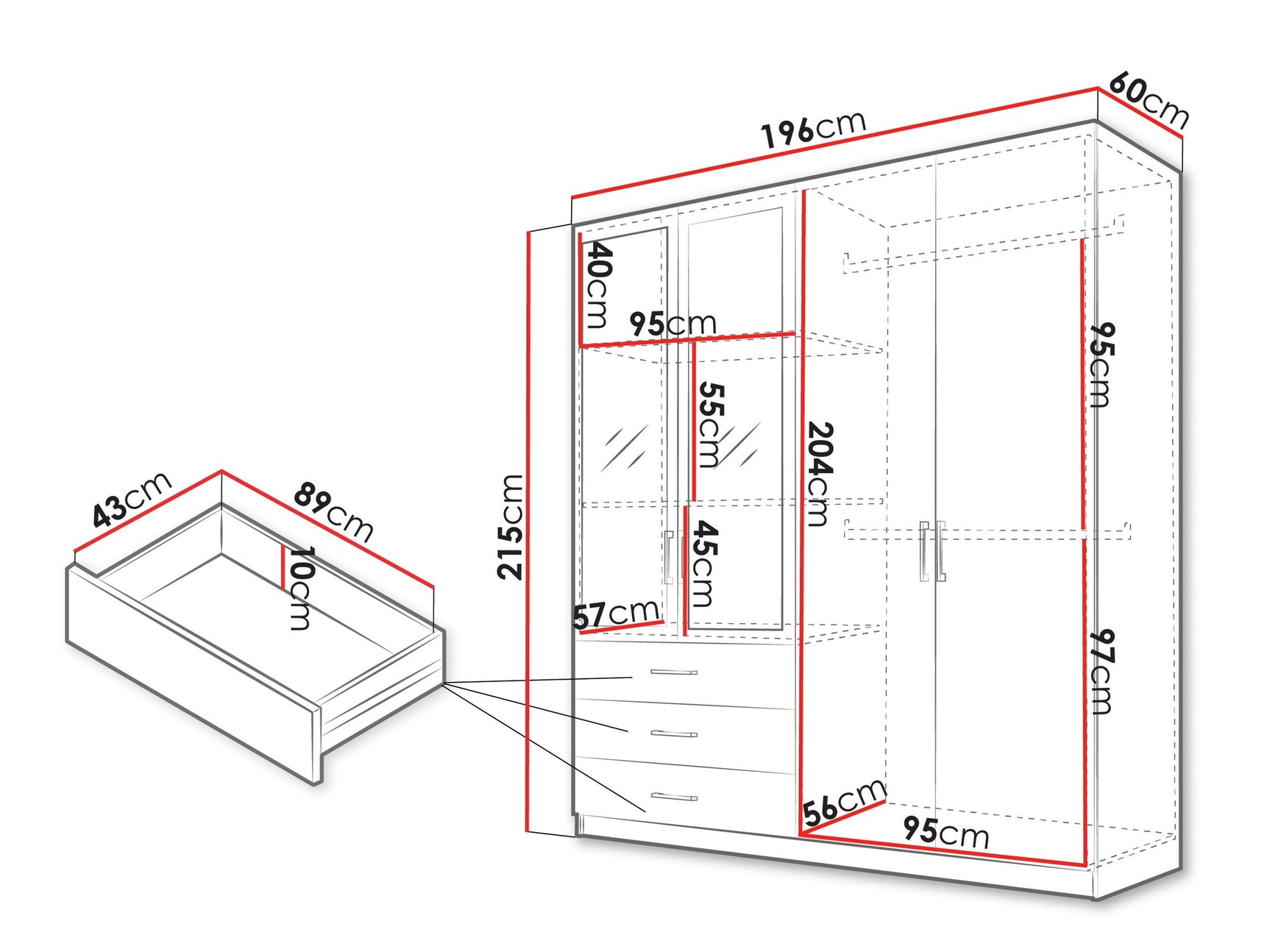 Garderobeskab Honolulu 269