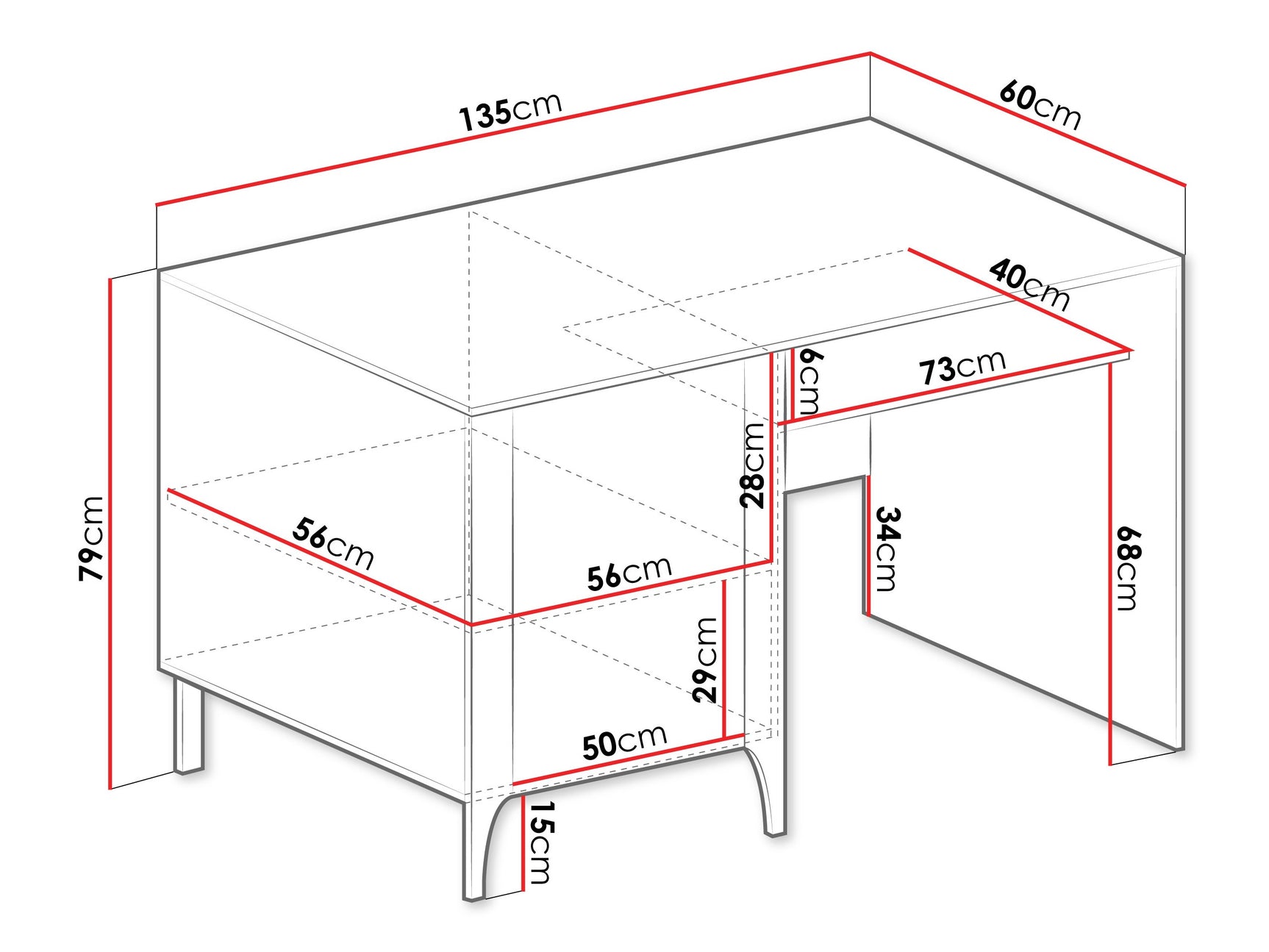 Skrivebord Mavtoru 108