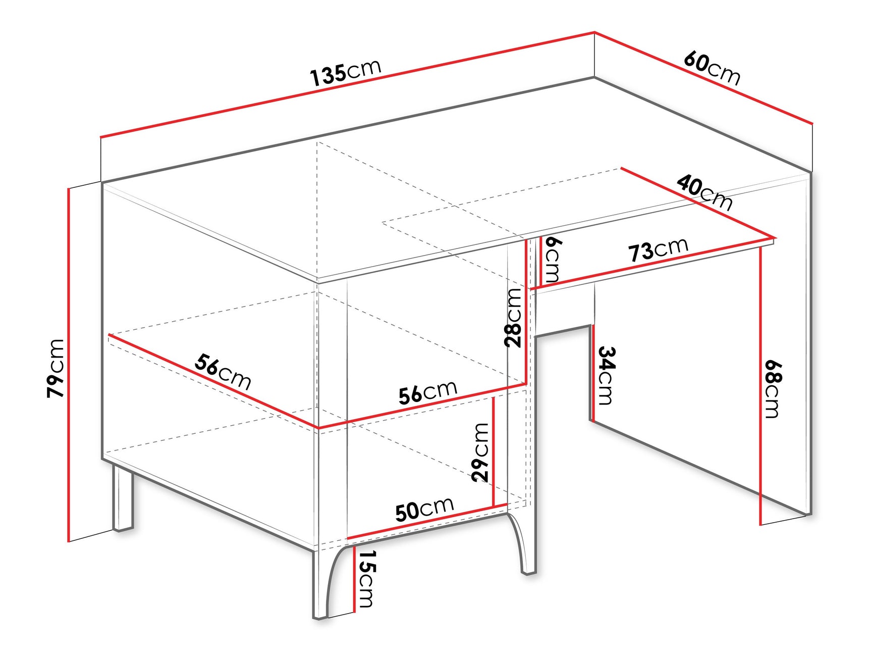 Skrivebord Mavtoru 108
