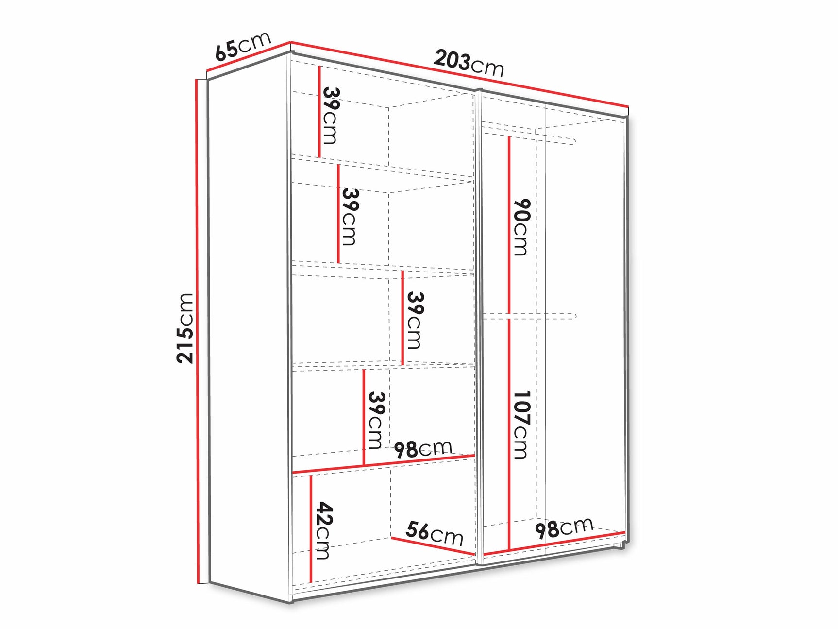 Garderobeskab Honolulu 253 4407520