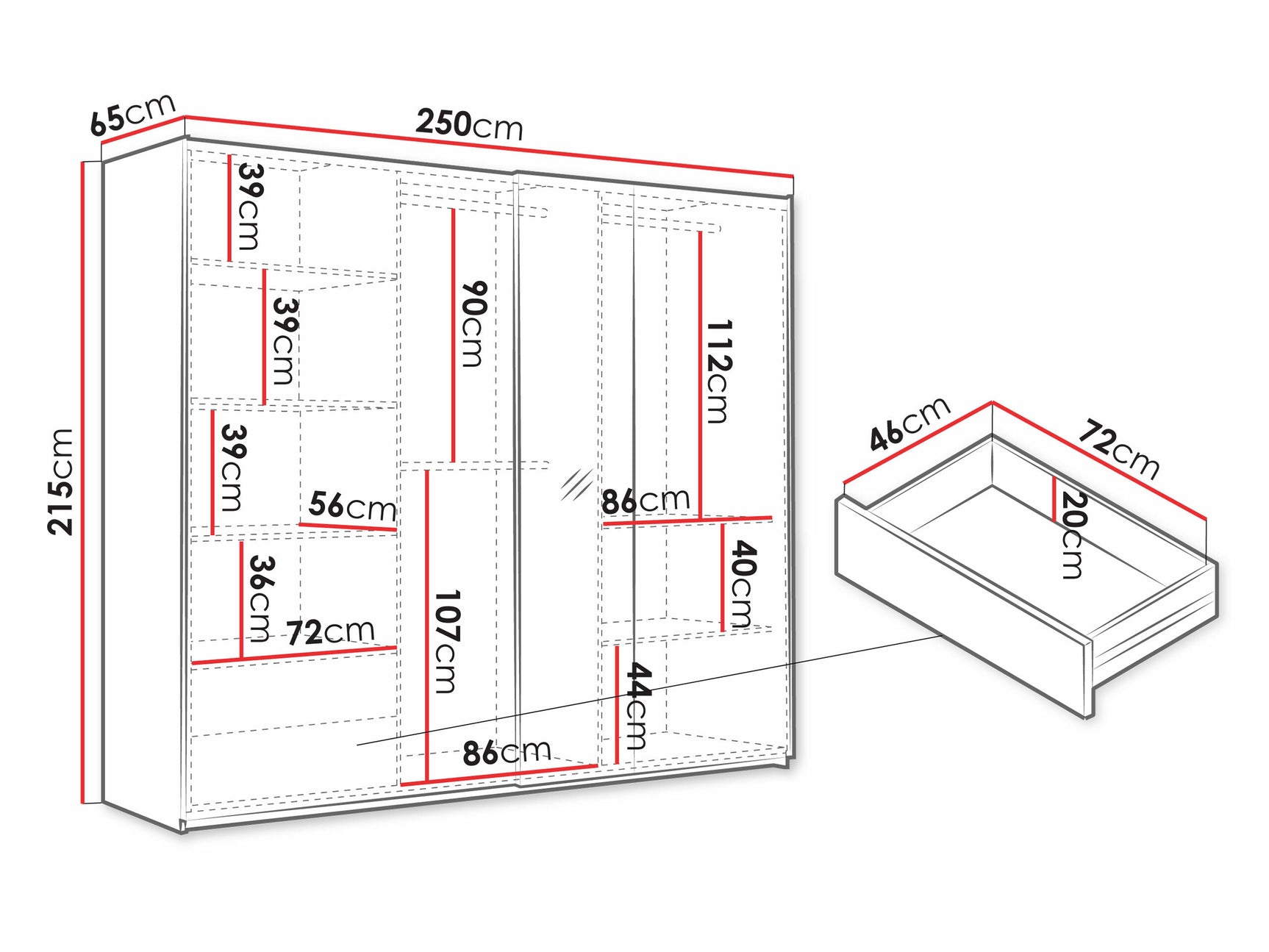 Garderobeskab Honolulu 254 4407582